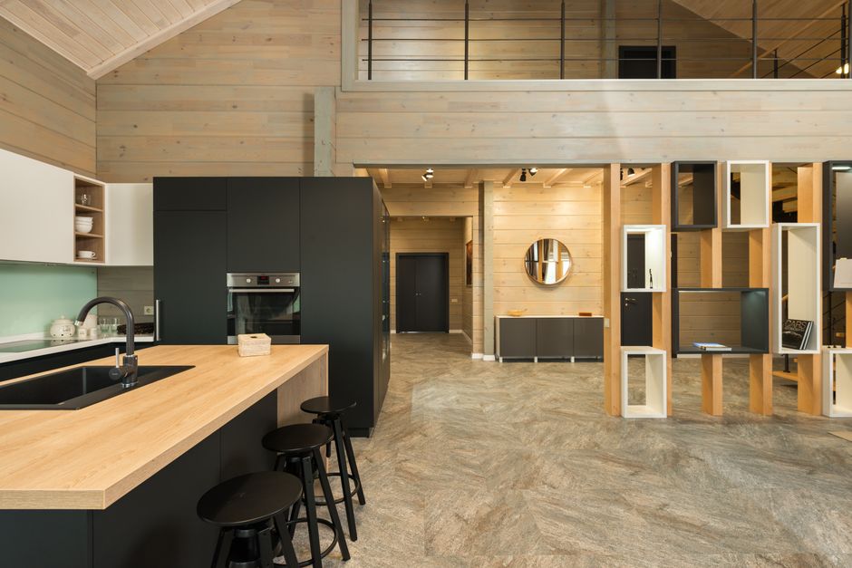 Custom wooden cabinet doors